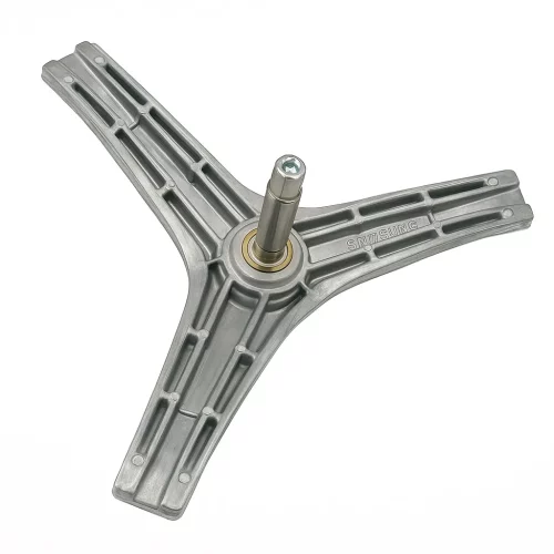 شفت لباسشویی سامسونگ مدل پیچخور شفت لباسشویی سامسونگ مدل پیچخور با سهپایه فلزی و محور مرکزی ضد زنگ روی پسزمینه سفید برای فروشگاه اینترنتی